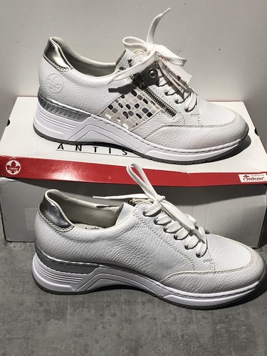 Rieker ladies white trainers - rieker,