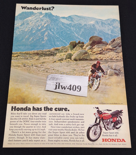 Vintage 1970 honda super - vintage,
