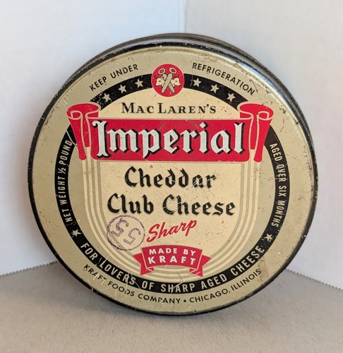 Vintage kraft tin - vintage,