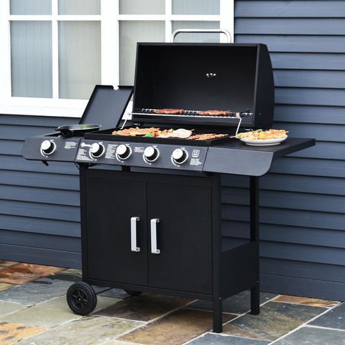 Gas bbq grill stainless steel - bbq,