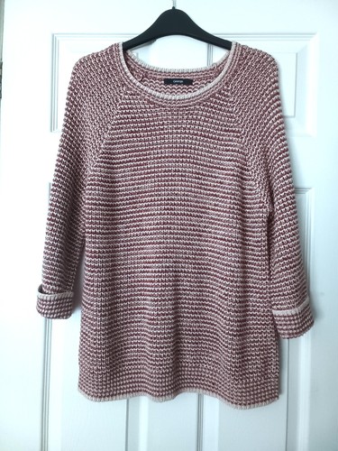 Ladies burgundy and cream