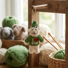 Handmade Felt I LOVE EWE Sheep