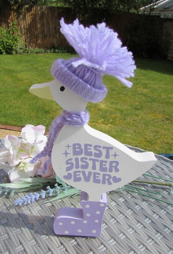 Freestanding wooden duck - duck, with