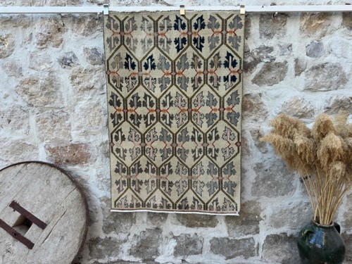 Hand woven turkish rug - turkish,