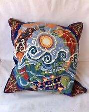 Flying Fish Ehrman Finished Cushion From Tapestry Kit 16.25" x 16.25"
