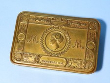 Original 1914 WW1 Princess Mary Christmas Tin / Box EMPTY #JM