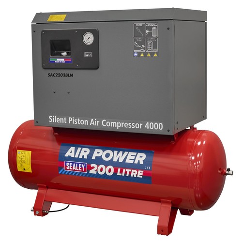Sealey air compressor 200l - sealey,