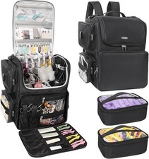 Relavel Hair Tools Travel Bag Stylist Backpack Hairdresser Black 