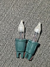 #1 Spare Vintage Fuse Christmas Tree Light Bulb X2 / 3V 0.3W *79 Colour Clear 