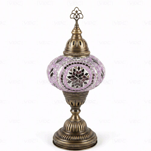 Purple turkish mosaic table - turkish,