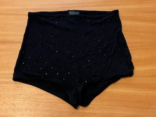 Topshop black stud hotpants - topshop,