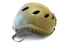 Nuprol FAST Railed Helmet Tan Tactical Rail Attachment Airsoft Milsim Paintball