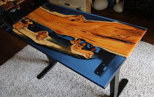 One-of-a-Kind Yew Wood Desk