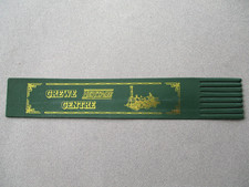 Leather BOOKMARK Crewe Heritage Centre Railway Steam Locomotive Green Unused