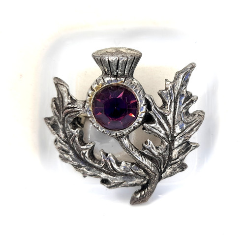 Vintage faux amethyst scottish - amethyst,