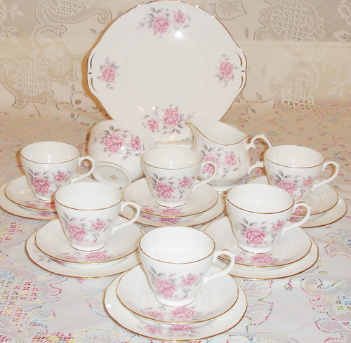 Duchess tea set piece bone - set,