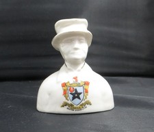 Crested Ware - Unbranded John Bull Bust (I think) - Ashton Under-Lyne Crest