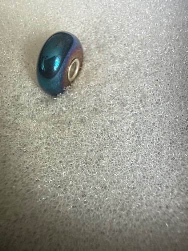 Trollbeads blue hematite bead - trollbeads,