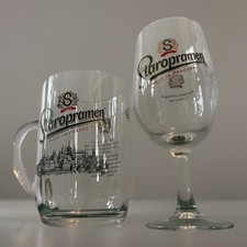 Staropramen pint tankard and
