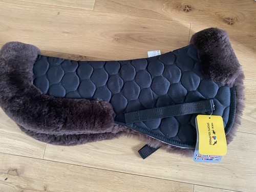 Hkm brown lambs wool half - hkm,