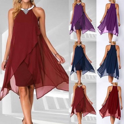Womens chiffon sexy halter - womens,