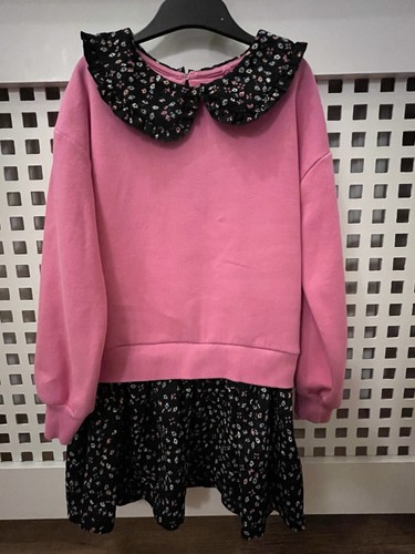 Girls dress pink - dress, black