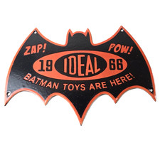 Vintage Batman Toys Sign -