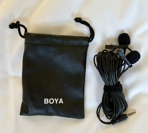 Boya dual head lavalier lapel - dual,