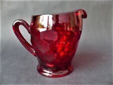 Antique Ruby Red Glass  Milk