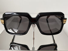 CAZAL 607/3  LEGENDS SUNGLASSES 001 SHINY BLACK/GOLD DARK GREY LENSES