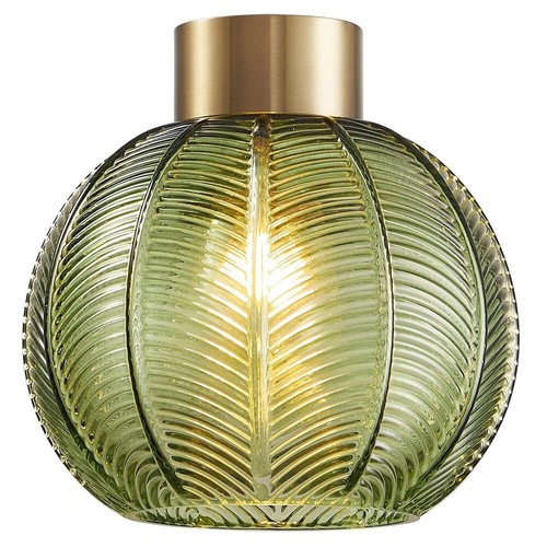 Antique gold green ribbed - antique, &