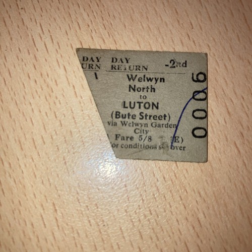 Half railway ticket - , (