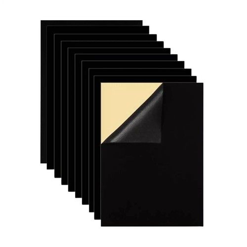 Pcs black sticky back - black,