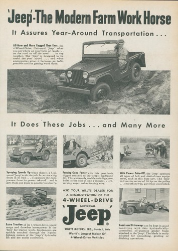 1955 jeep modern - jeep, farm