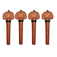 4pc Carved Violin Pegs, jujube
