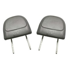 VOLKSWAGEN VW GOLF MK5 GTI SEAT HEADREST SET BLACK LEATHER FRONT RIGHT LEFT 