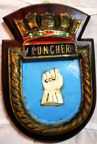 Hms puncher ship crest - puncher,