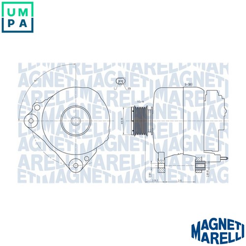 Alternator 063731810010 for - for, vw