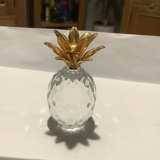 Pineapple Swarovski Crystal Small Sparkling Fruit Collection 2 1/4"