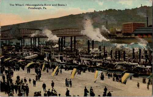 The warf monongahela river - the,