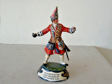 CHAS C STADDEN 80MM PAINTED PEWTER GRENADIER OF THE 1ST REGT OF FOOT GUARD 1735