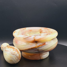 Handmade Onyx Mortar & Pestle