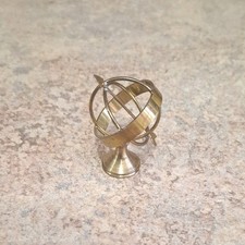 Vintage Old Brass Miniature Celsetral Arrow Compass.