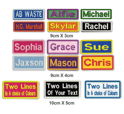 Personalised embroidered name - embroidered,