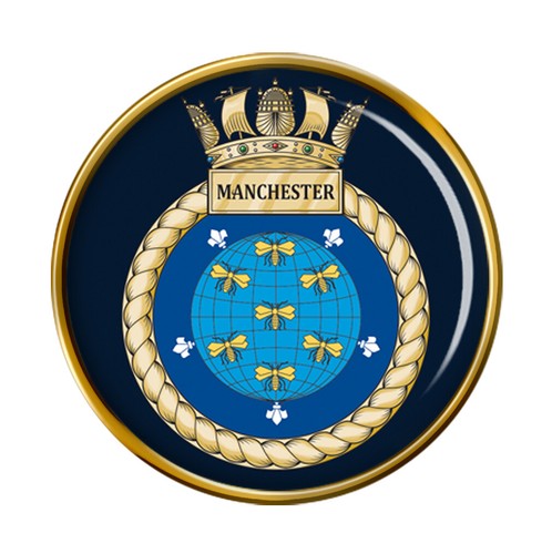 Hms manchester royal navy pin - manchester,,