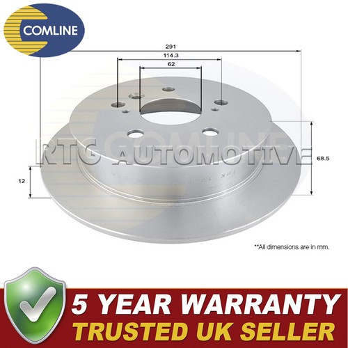 Comline rear brake disc fits - rear,