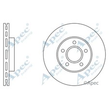 2x Brake Discs Vented For Ford