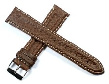 Ribbed leather watch - ribbed, strap