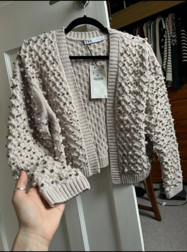 Zara pearl beaded mauve - zara,