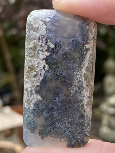 Moss agate cabochon - moss,